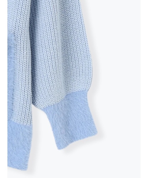 Te chichi(テチチ)の「畦フェザーミックスニットカーディガン《2026 AUTUMN LOOK item》(カーディガン/ボレロ・レディース・オフホワイト/サックスブルー/グレー・F)」の10枚目の写真