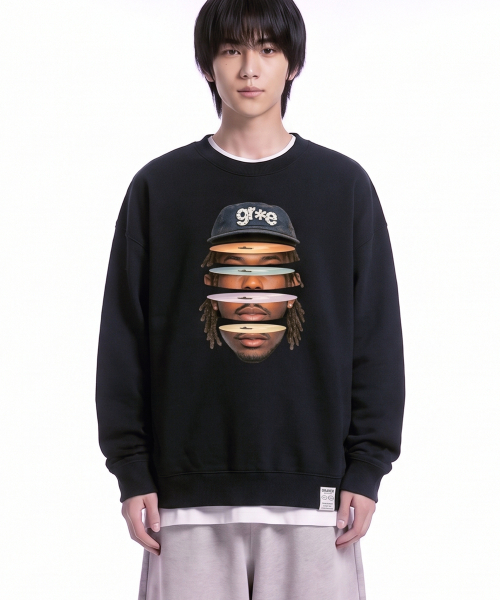 GRAVER ORDINARY（グレイバーオーディナリー）の「[ODNR UNISEX]Face Grae スウェット_Navy（スウェット・レディース・ネイビー・SMALL/MEDIUM/LARGE）」の19枚目の写真