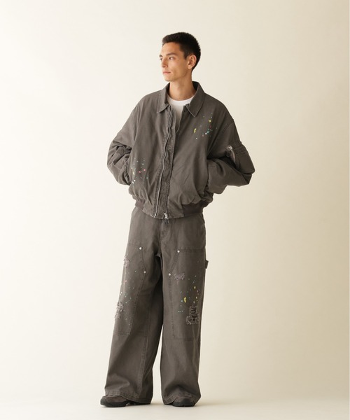 BEAVER(ビーバー)の「B omnivore/ビーオムニボー DUCK COLLAR JACKET ダックフードジャケット(ブルゾン・メンズ・ベージュ/ブラック・M/L)」の9枚目の写真