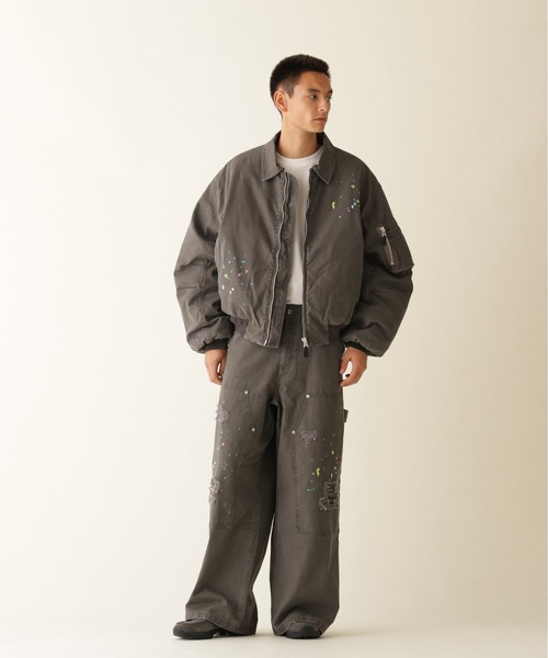 BEAVER(ビーバー)の「B omnivore/ビーオムニボー DUCK COLLAR JACKET ダックフードジャケット(ブルゾン・メンズ・ベージュ/ブラック・M/L)」の10枚目の写真