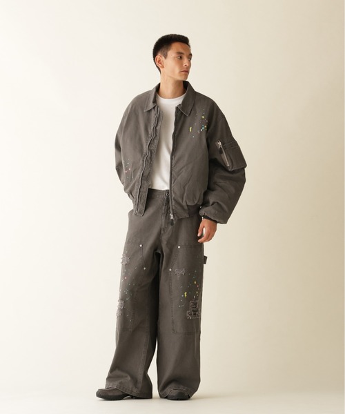 BEAVER(ビーバー)の「B omnivore/ビーオムニボー DUCK COLLAR JACKET ダックフードジャケット(ブルゾン・メンズ・ベージュ/ブラック・M/L)」の11枚目の写真