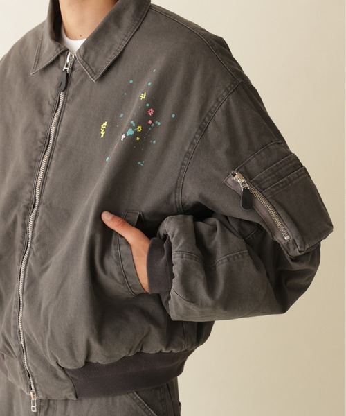 BEAVER(ビーバー)の「B omnivore/ビーオムニボー DUCK COLLAR JACKET ダックフードジャケット(ブルゾン・メンズ・ベージュ/ブラック・M/L)」の13枚目の写真