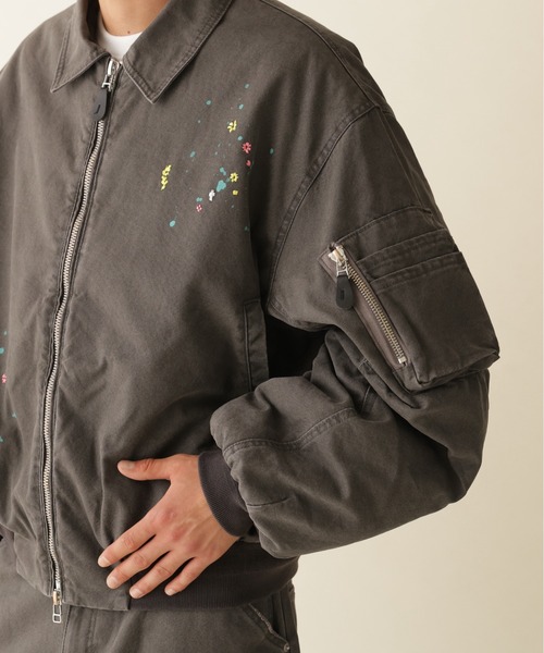 BEAVER(ビーバー)の「B omnivore/ビーオムニボー DUCK COLLAR JACKET ダックフードジャケット(ブルゾン・メンズ・ベージュ/ブラック・M/L)」の14枚目の写真