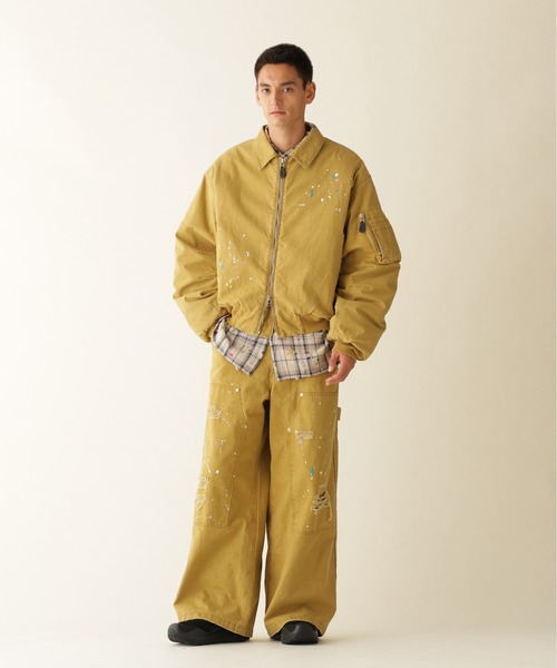 BEAVER(ビーバー)の「B omnivore/ビーオムニボー DUCK COLLAR JACKET ダックフードジャケット(ブルゾン・メンズ・ベージュ/ブラック・M/L)」の17枚目の写真