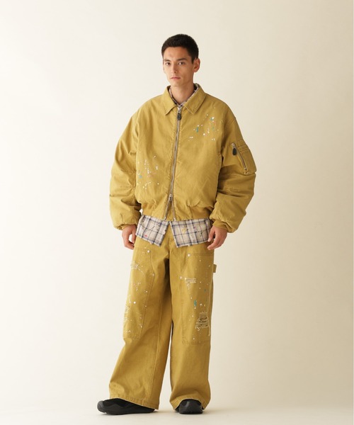 BEAVER(ビーバー)の「B omnivore/ビーオムニボー DUCK COLLAR JACKET ダックフードジャケット(ブルゾン・メンズ・ベージュ/ブラック・M/L)」の20枚目の写真