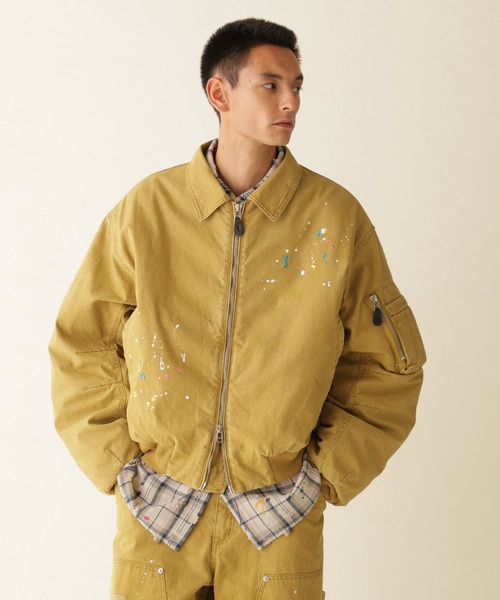 BEAVER(ビーバー)の「B omnivore/ビーオムニボー DUCK COLLAR JACKET ダックフードジャケット(ブルゾン・メンズ・ベージュ/ブラック・M/L)」の16枚目の写真