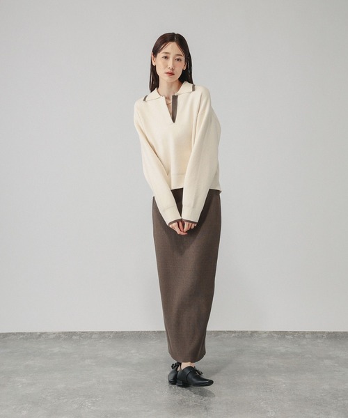 GLOBAL WORK(グローバルワーク)の「モールスキッパープルオーバー*スカートセット/1054108(ワンピース・レディース・ネイビー/ブラウン系その他6/チャコールグレー・LARGE/MEDIUM)」の15枚目の写真