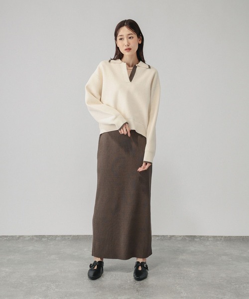 GLOBAL WORK(グローバルワーク)の「モールスキッパープルオーバー*スカートセット/1054108(ワンピース・レディース・ネイビー/ブラウン系その他6/チャコールグレー・LARGE/MEDIUM)」の16枚目の写真