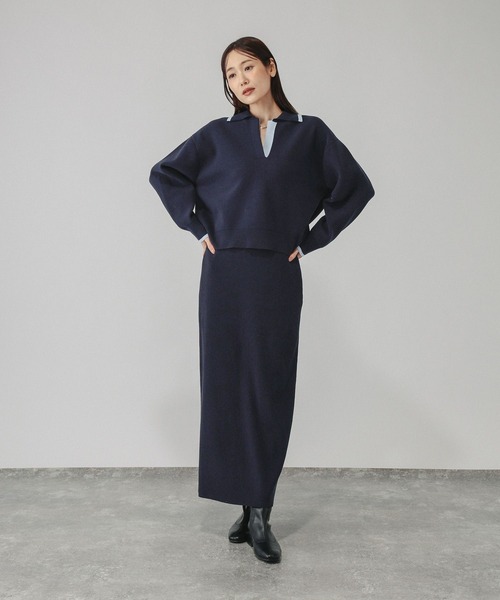 GLOBAL WORK(グローバルワーク)の「モールスキッパープルオーバー*スカートセット/1054108(ワンピース・レディース・ネイビー/ブラウン系その他6/チャコールグレー・LARGE/MEDIUM)」の20枚目の写真