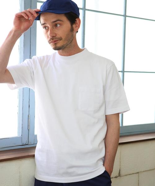 green label relaxing(グリーンレーベルリラクシング)の「BC HEAVY/W PKT HI/N S/S Tシャツ◆(Tシャツ/カットソー・メンズ・ホワイト/グレー/ネイビー・MEDIUM/LARGE/SMALL)」の1枚目の写真