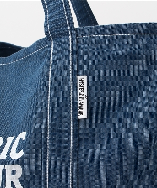 HYSTERIC GLAMOUR（ヒステリックグラマー）の「HYSTERIC CAMP INDIGOグログランバッグ（トートバッグ・メンズ・インディゴブルー/ライトインディゴブルー・FREE）」の5枚目の写真