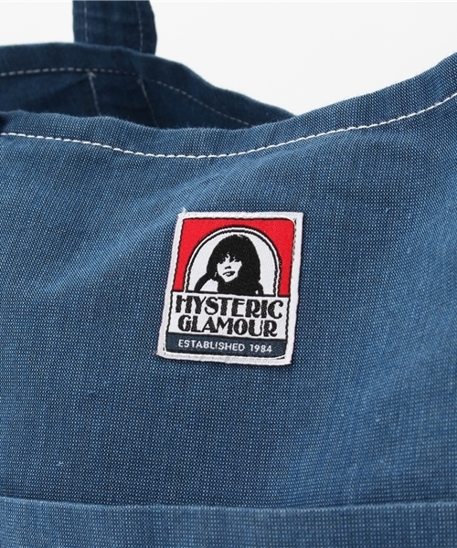 HYSTERIC GLAMOUR（ヒステリックグラマー）の「HYSTERIC CAMP INDIGOグログランバッグ（トートバッグ・メンズ・インディゴブルー/ライトインディゴブルー・FREE）」の7枚目の写真