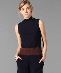 LOVELESS | 【LOVELESS】WOMENS ワイドリブノースリーブニット(ニット/セーター)