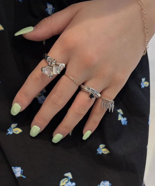 e.m. リング e.m.（イーエム） 指輪 リング SILVER925サイドジルコニア埋め込み