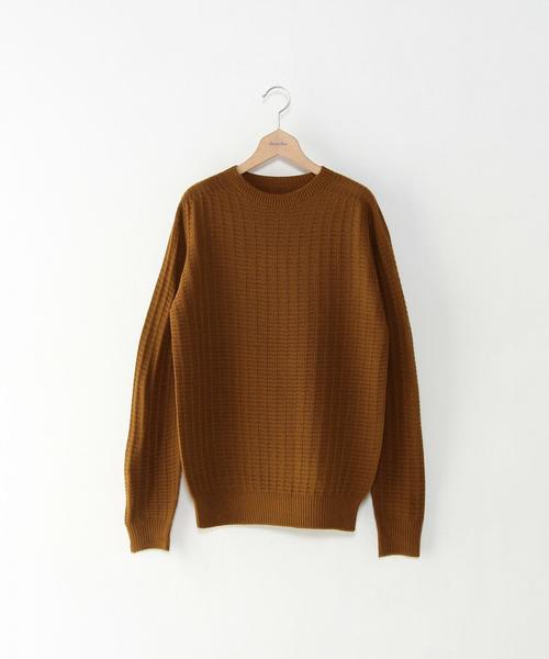 Steven Alan(スティーブンアラン)の「<Steven Alan> SOUVENIR TUBE CREWNECK/ニット◆(ニット/セーター・メンズ・ネイビー/マスタード/レッド/ブラウン・LARGE/MEDIUM/SMALL/X-LARGE)」の2枚目の写真