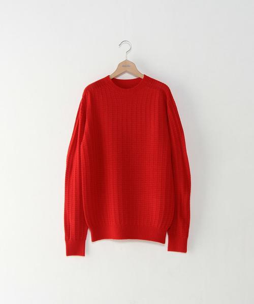 Steven Alan(スティーブンアラン)の「<Steven Alan> SOUVENIR TUBE CREWNECK/ニット◆(ニット/セーター・メンズ・ネイビー/マスタード/レッド/ブラウン・LARGE/MEDIUM/SMALL/X-LARGE)」の4枚目の写真