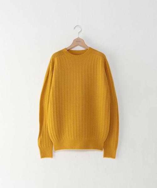 Steven Alan(スティーブンアラン)の「<Steven Alan> SOUVENIR TUBE CREWNECK/ニット◆(ニット/セーター・メンズ・ネイビー/マスタード/レッド/ブラウン・LARGE/MEDIUM/SMALL/X-LARGE)」の3枚目の写真