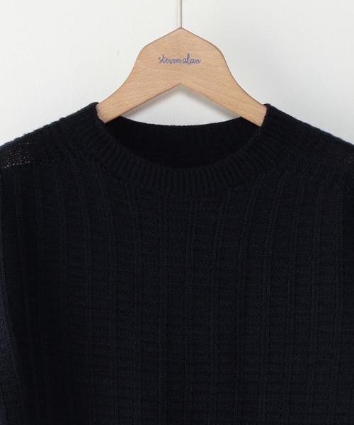 Steven Alan(スティーブンアラン)の「<Steven Alan> SOUVENIR TUBE CREWNECK/ニット◆(ニット/セーター・メンズ・ネイビー/マスタード/レッド/ブラウン・LARGE/MEDIUM/SMALL/X-LARGE)」の6枚目の写真
