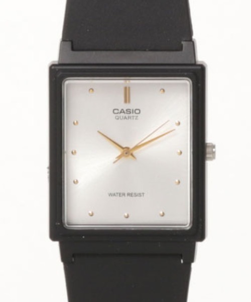 CASIO(カシオ)の「CASIO カシオ / スクエア レクタンギュラー腕時計 樹脂バンド 3針 クォーツ メンズ レディース //// MQスクエアシリーズ(アナログ腕時計・メンズ・ブラック×ブルー/ブラック×ホワイト/ブラック×ゴールド/ブラック/ブラック×ブラック・FREE)」の14枚目の写真