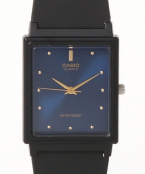 CASIO(カシオ)の「CASIO カシオ / スクエア レクタンギュラー腕時計 樹脂バンド 3針 クォーツ メンズ レディース //// MQスクエアシリーズ(アナログ腕時計・メンズ・ブラック×ブルー/ブラック×ホワイト/ブラック×ゴールド/ブラック/ブラック×ブラック・FREE)」の12枚目の写真