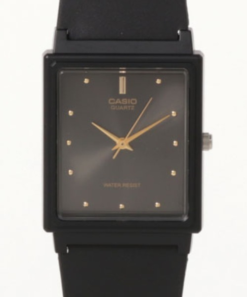 CASIO(カシオ)の「CASIO カシオ / スクエア レクタンギュラー腕時計 樹脂バンド 3針 クォーツ メンズ レディース //// MQスクエアシリーズ(アナログ腕時計・メンズ・ブラック×ブルー/ブラック×ホワイト/ブラック×ゴールド/ブラック/ブラック×ブラック・FREE)」の15枚目の写真