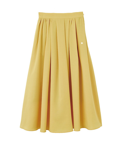 STYLE DELI（スタイルデリ）の「キレイ色ロングギャザーフレアスカート（スカート・レディース・ミント/ラベンダー/イエロー/グレー・FREE）」の18枚目の写真