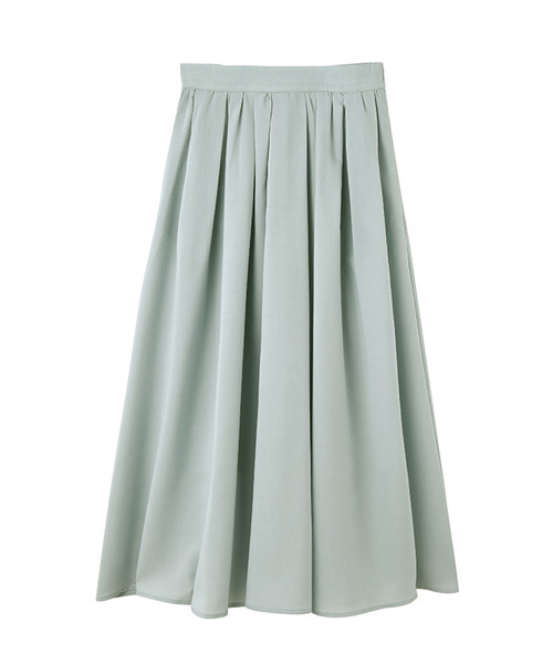 STYLE DELI（スタイルデリ）の「キレイ色ロングギャザーフレアスカート（スカート・レディース・ミント/ラベンダー/イエロー/グレー・FREE）」の19枚目の写真