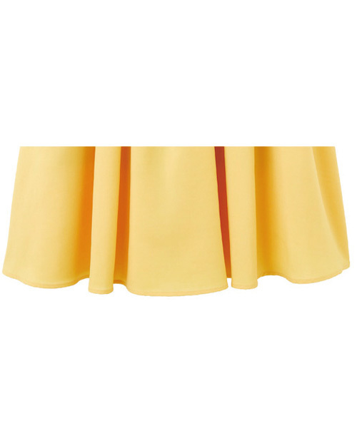 STYLE DELI（スタイルデリ）の「キレイ色ロングギャザーフレアスカート（スカート・レディース・ミント/ラベンダー/イエロー/グレー・FREE）」の14枚目の写真