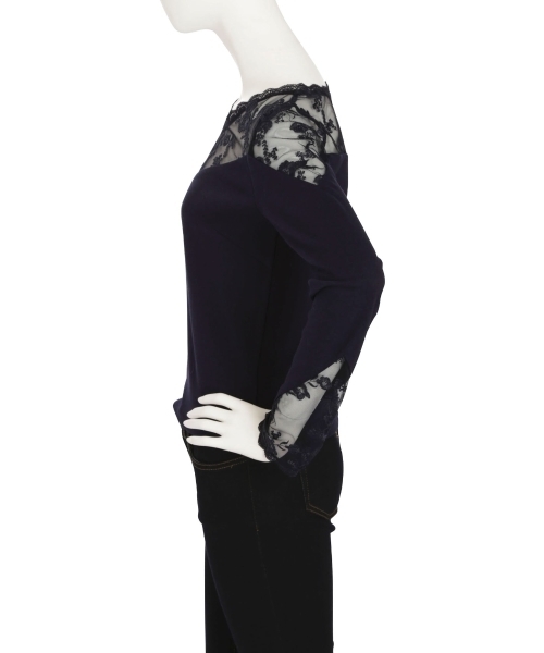 dazzlin（ダズリン）の「チュールレースデザインカットトップス