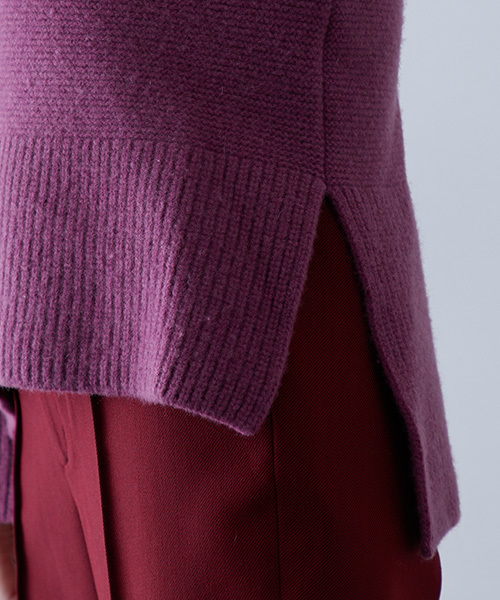 STUDIOUS（ステュディオス）の「パターンアレンジニット（ニット/セーター・レディース・オフホワイト/カーキ/ピンク/インディゴブルー・FREE）」の14枚目の写真