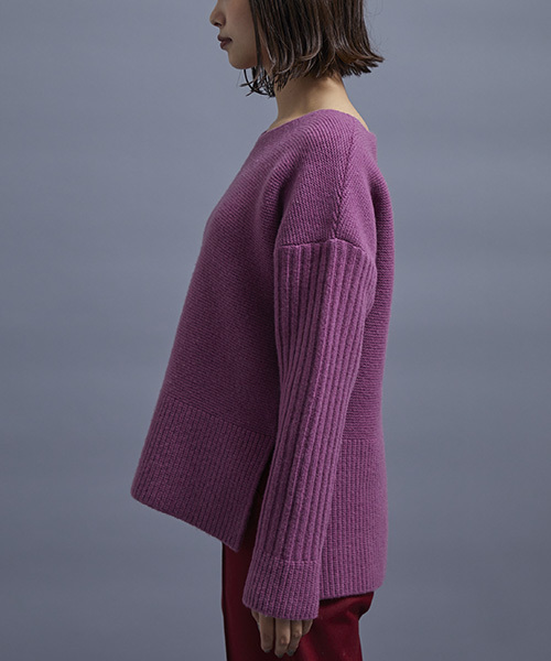 STUDIOUS（ステュディオス）の「パターンアレンジニット（ニット/セーター・レディース・オフホワイト/カーキ/ピンク/インディゴブルー・FREE）」の20枚目の写真