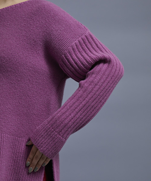 STUDIOUS（ステュディオス）の「パターンアレンジニット（ニット/セーター・レディース・オフホワイト/カーキ/ピンク/インディゴブルー・FREE）」の17枚目の写真