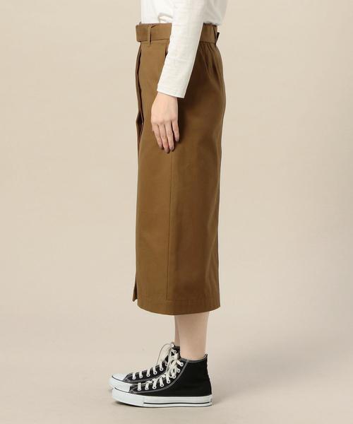 BEAUTY&YOUTH UNITED ARROWS（ビューティーアンドユースユナイテッドアローズ）の「BY コットンピーチスキンベルトタイトスカート ◆（スカート・レディース・ブラウン/オレンジ系その他・SMALL/MEDIUM）」の5枚目の写真