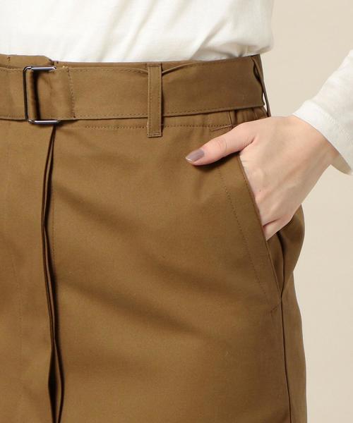 BEAUTY&YOUTH UNITED ARROWS（ビューティーアンドユースユナイテッドアローズ）の「BY コットンピーチスキンベルトタイトスカート ◆（スカート・レディース・ブラウン/オレンジ系その他・SMALL/MEDIUM）」の10枚目の写真