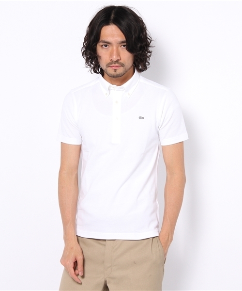 サイズ3 ゴジラ ラコステ キングギドラ Tシャツ ホワイト LACOSTE ゴジラ ラコステ コラボTシャツ キングギドラ FR:3 lacoste