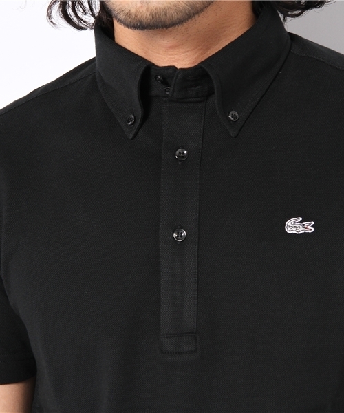 LACOSTE カスタム ブラックポロシャツ US XS MY LACOSTE - 世界