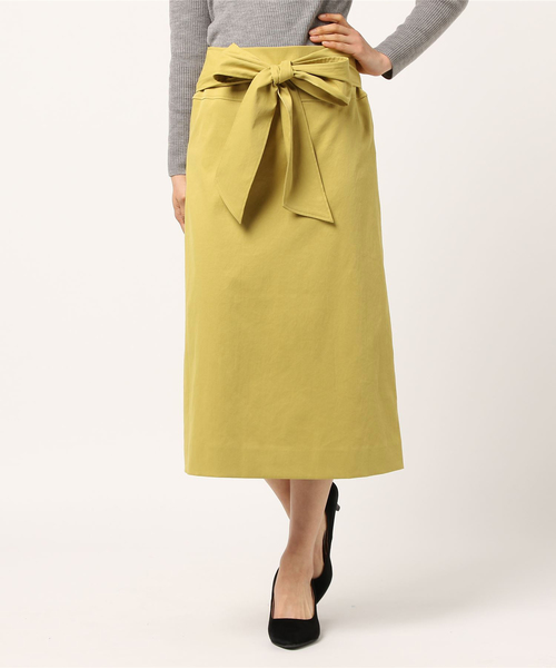 RIVE DROITE（リヴドロワ）の「タスランサッシュスカート（スカート・レディース・ベージュ/ネイビー/イエロー・0/1）」の3枚目の写真