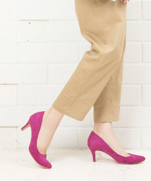 KOBE LETTUCE（コウベレタス）の「キレイな春色でコーデに彩りを！かかとクッション内蔵6cmヒールポインテッドトゥカラーパンプス/レディースシューズ[I1500]神戸レタス（パンプス・レディース・ブラック/パープル/グレー/イエロー/ベージュ系その他/ベージュ/ネイビー/サックスブルー/グリーン/シルバー/その他1/その他2/ドット・L/LL/M/S）」の8枚目の写真