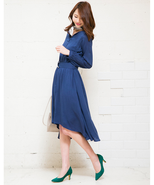 KOBE LETTUCE（コウベレタス）の「キレイな春色でコーデに彩りを！かかとクッション内蔵6cmヒールポインテッドトゥカラーパンプス/レディースシューズ[I1500]神戸レタス（パンプス・レディース・ブラック/パープル/グレー/イエロー/ベージュ系その他/ベージュ/ネイビー/サックスブルー/グリーン/シルバー/その他1/その他2/ドット・L/LL/M/S）」の18枚目の写真