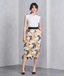 アキラナカ AKIRA NAKA フリンジ ロング タイトスカート AKIRANAKA(アキラナカ)のCande panel skirt通販 | mirabella