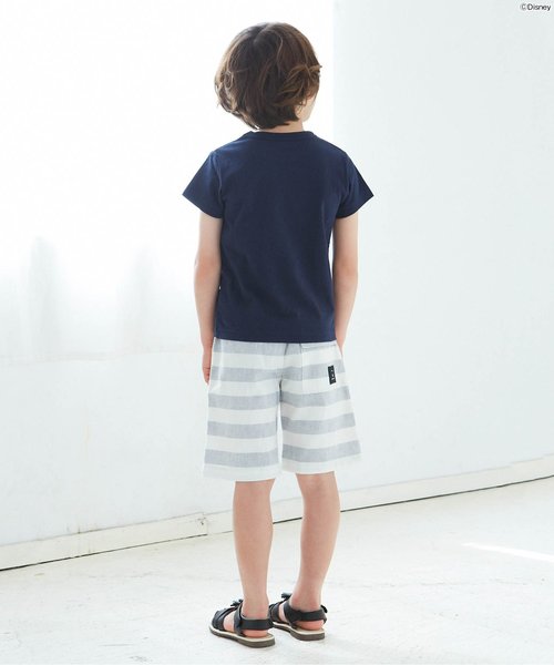 apres les cours(アプレレクール)の「Disney(ディズニー)ミッキーフォトTシャツ(Tシャツ/カットソー・キッズ・イエロー/ネイビー/ベージュ/レッド・100/120/130/90/140/110/80)」の6枚目の写真