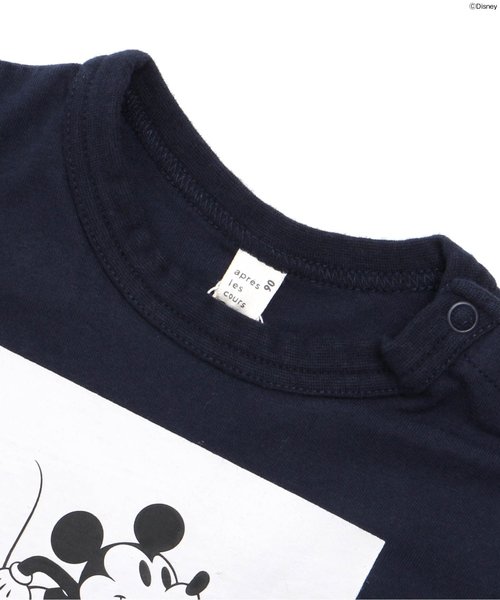 apres les cours(アプレレクール)の「Disney(ディズニー)ミッキーフォトTシャツ(Tシャツ/カットソー・キッズ・イエロー/ネイビー/ベージュ/レッド・100/120/130/90/140/110/80)」の13枚目の写真