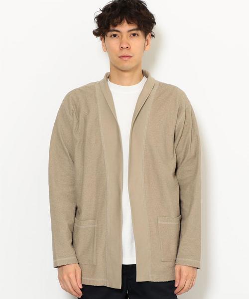 green label relaxing(グリーンレーベルリラクシング)の「SC ランダムパイル ショール カーディガン ◆(カーディガン/ボレロ・メンズ・ワインレッド/ベージュ/ネイビー・S/M/L)」の6枚目の写真