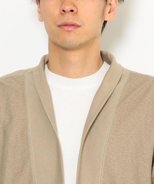 green label relaxing(グリーンレーベルリラクシング)の「SC ランダムパイル ショール カーディガン ◆(カーディガン/ボレロ・メンズ・ワインレッド/ベージュ/ネイビー・S/M/L)」の15枚目の写真