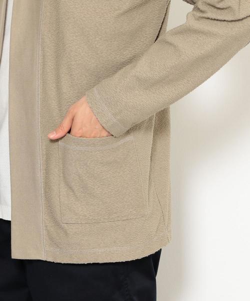 green label relaxing(グリーンレーベルリラクシング)の「SC ランダムパイル ショール カーディガン ◆(カーディガン/ボレロ・メンズ・ワインレッド/ベージュ/ネイビー・S/M/L)」の14枚目の写真