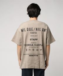 NIL DUE NIL UN スウェット Tシャツ SWEAT BIG TEE / GREIGE | NIL DUE / NIL UN TOKYO