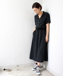 ottilie（オティーリエ）の「オープンカラードットワンピース