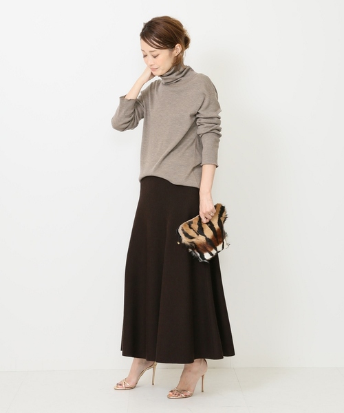 DEUXIEME CLASSE - ドゥーズィエムクラス☆ベージュのjerseyタートルネック Deuxieme Classe（ドゥーズィエムクラス）の「jersey
