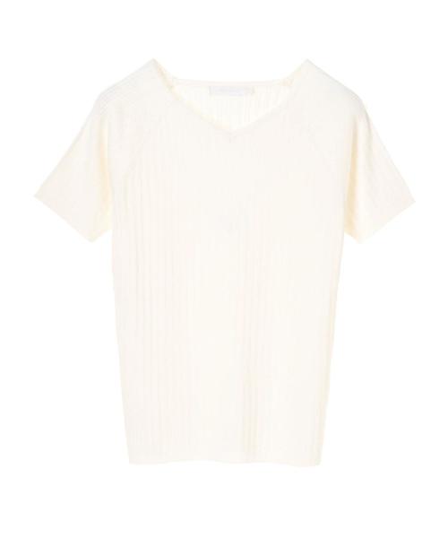 AMERICAN HOLIC(アメリカンホリック)の「・変形リブプルオーバー(ニット/セーター・レディース・グリーン/ブルー/ブラック/イエロー系その他2/ブラック系その他4/オフホワイト・L/M)」の7枚目の写真