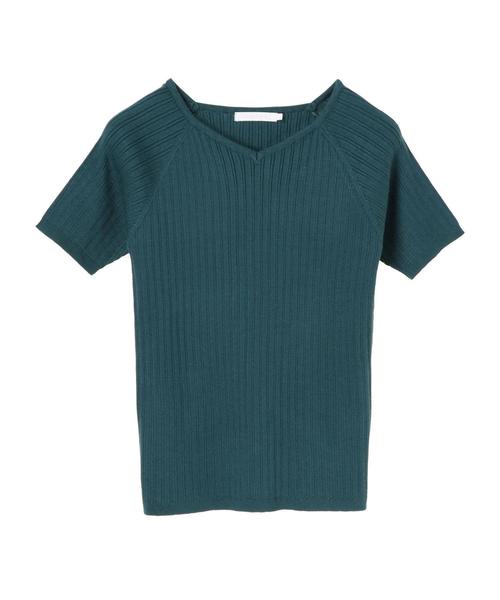 AMERICAN HOLIC(アメリカンホリック)の「・変形リブプルオーバー(ニット/セーター・レディース・グリーン/ブルー/ブラック/イエロー系その他2/ブラック系その他4/オフホワイト・L/M)」の9枚目の写真